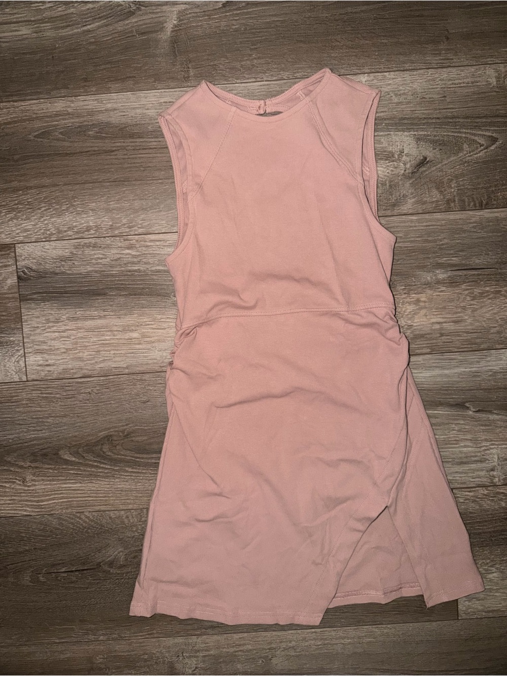 NWOT Sleeveless Pink Knit Athletic Dress with Shorts